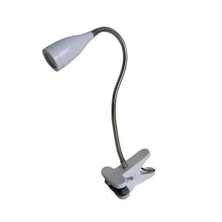 ALL THE RAGES All The RagesFlexible Gooseneck LED Clip Light White LD2005-WHT